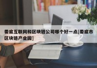 娄底互联网和区块链公司哪个好一点[娄底市区块链产业园]